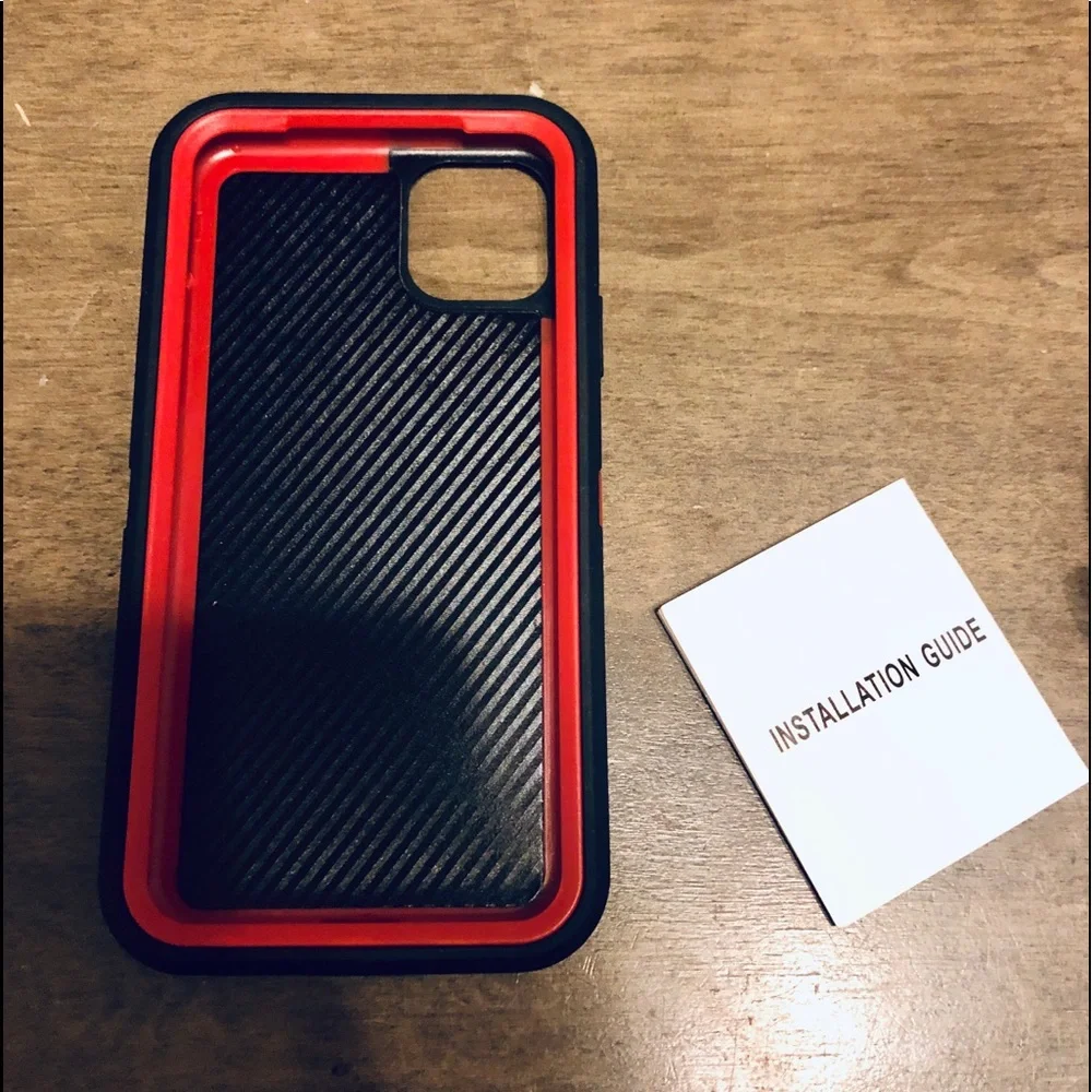 iPhone 11 4-in-1 Protective Durable Case-Red/Black